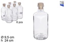 Alquimia glass bottle with plastic cap 1 l.