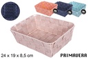Cesta nylon colores Primavera 24x19x8,5 cm