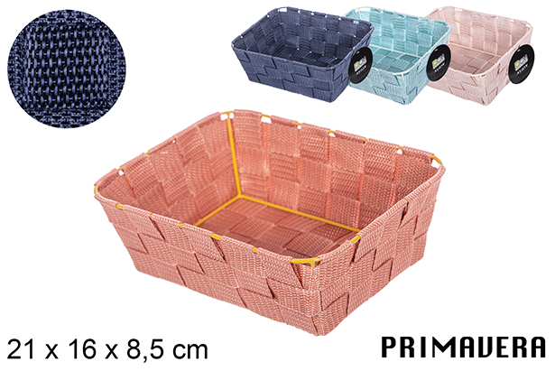 Cesta nylon colores Primavera 21x16x8,5 cm