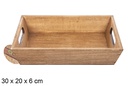 Mahogany wood box 30x20x6 cm