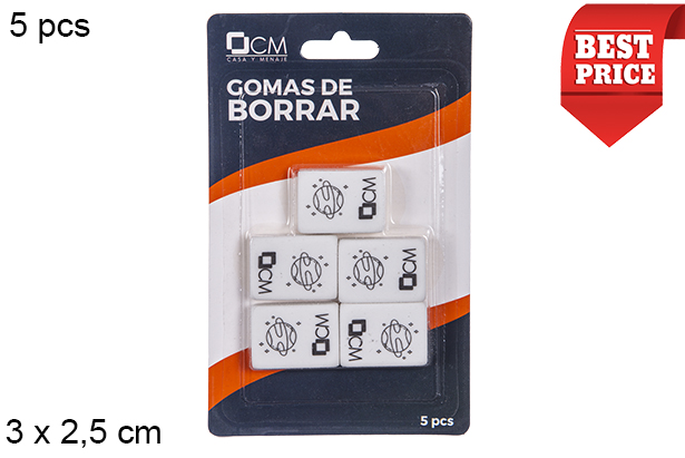[112220] Pack 5 gommes