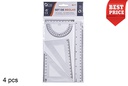 Pack di regole 4 pezzi