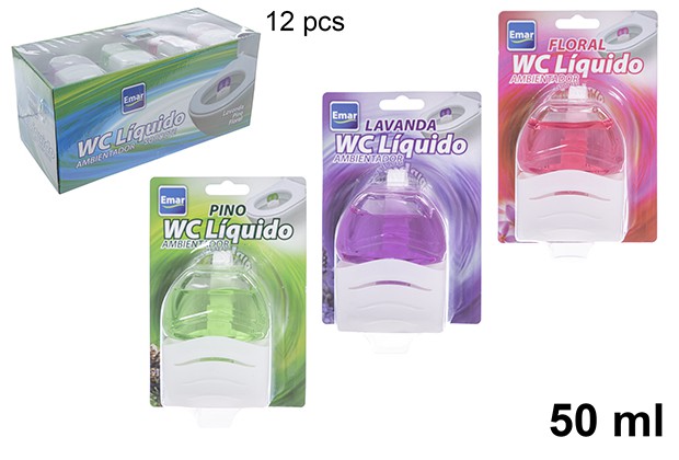 Désodorisant liquido pour toilette assorti 50 ml