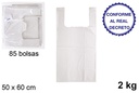 Sac blanc recyclable 2 kg 50x60 cm