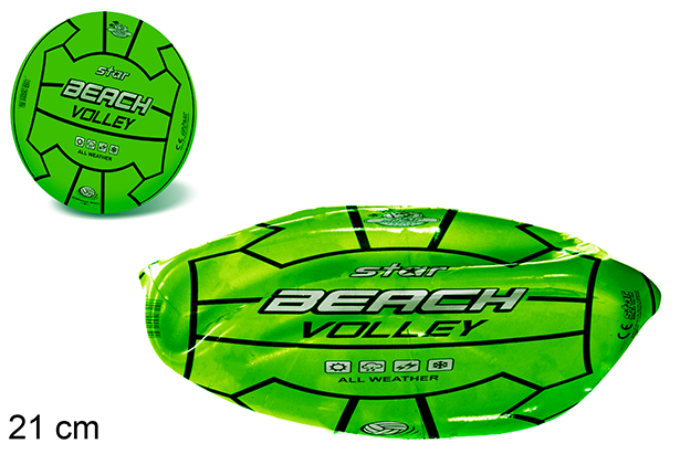 [112245] Bola de voleibol de plástico fluorescente 21 cm
