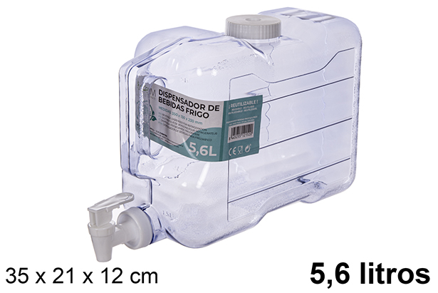 [112152] Distributore di bevande da frigorifero 5,6 litri