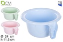 Plastic potty with handle pastel colors