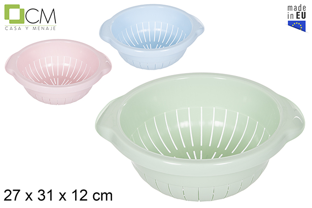 [114566] Escurreverduras plástico colores pastel 27 cm