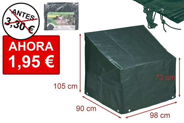 Funda protectora exterior para barbacoa 90x98x105/73 cm