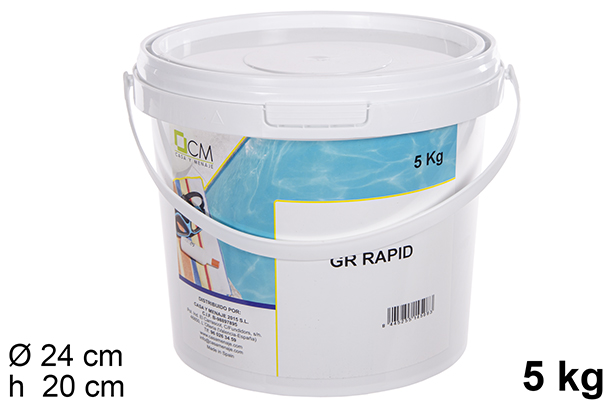 Chlore granulé à effet rapide 5 kg