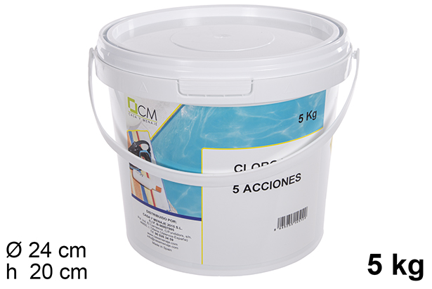 Tableta cloro 5 acciones 5kg