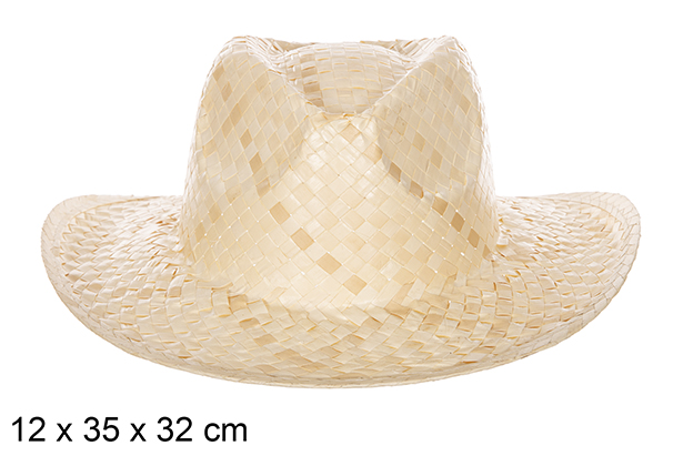 Sombrero paja Basic blanco