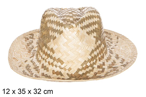 Sombrero paja Basic bicolor