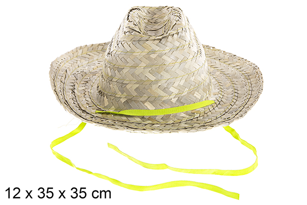 [112334] Chapéu de palha de Cowboy colorido