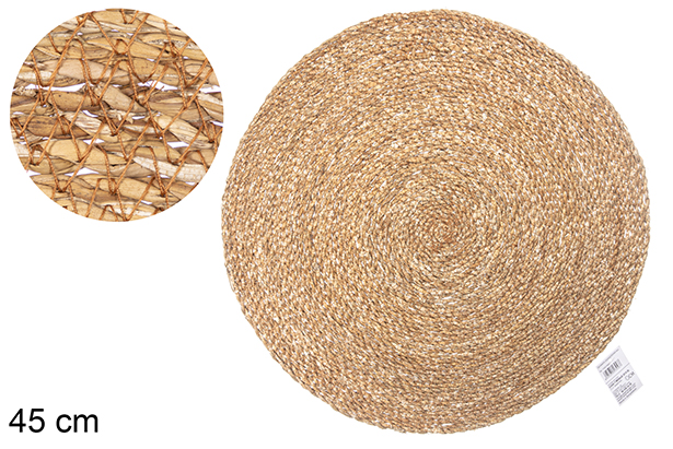 Salvamantel seagrass redondo 45 cm