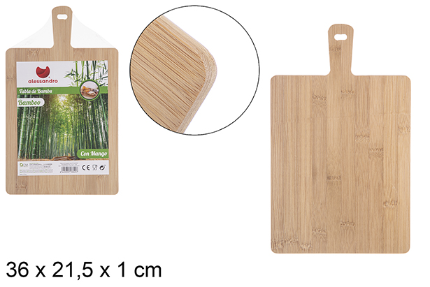 Multifunction bamboo board with handle 36x21,5 cm