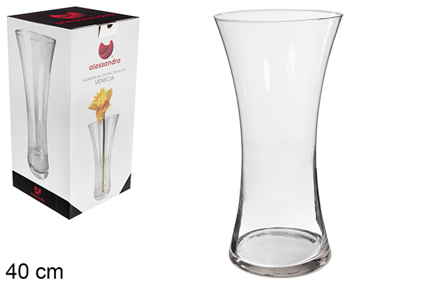 Florero cristal Venecia 40 cm