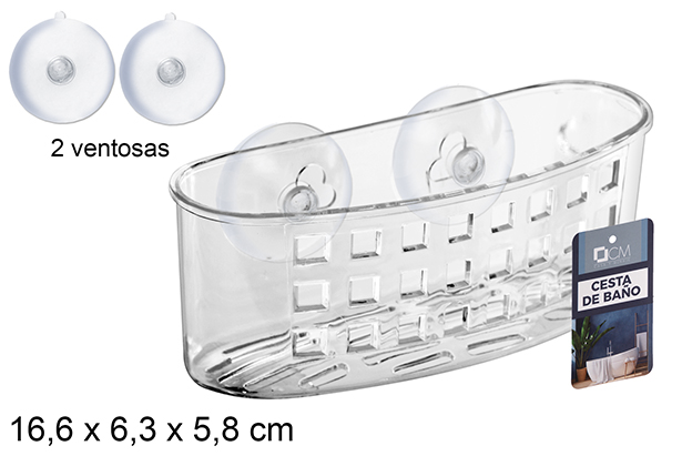 Panier en plastique pour bain 16,6x6,3 cm