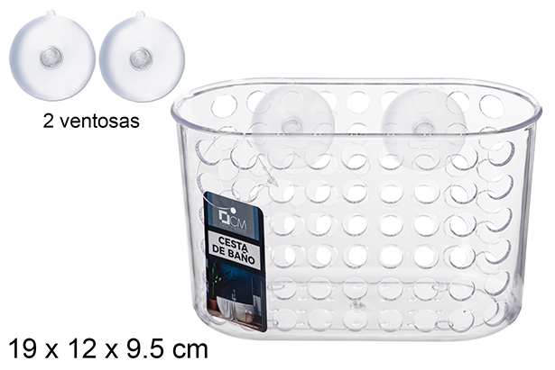 Panier en plastique pour bain 19x12 cm