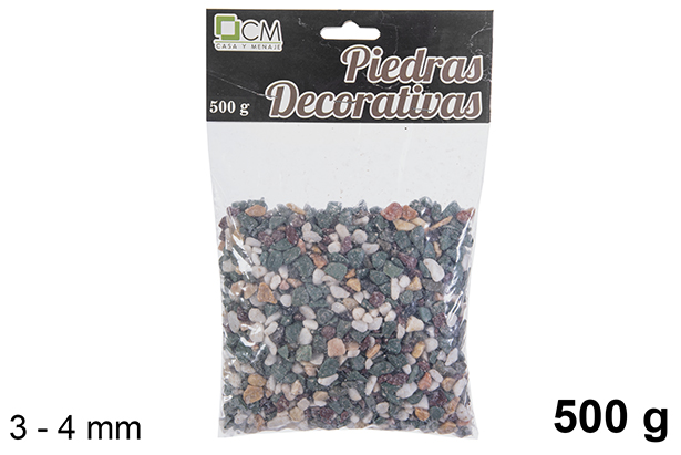 Piedra decorativa pulida 3-4 mm (500 gr.)