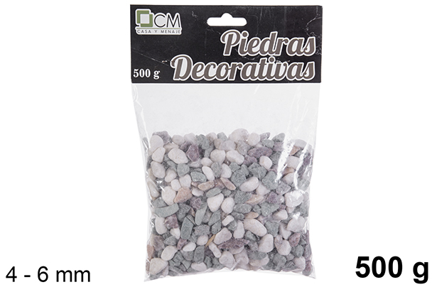 Piedra decorativa pulida 4-6 mm (500 gr.)