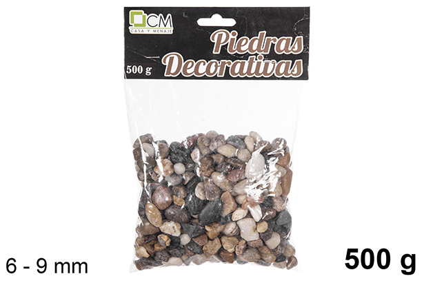 Pedras decorativas variadas 6-9 mm (500 gr.)