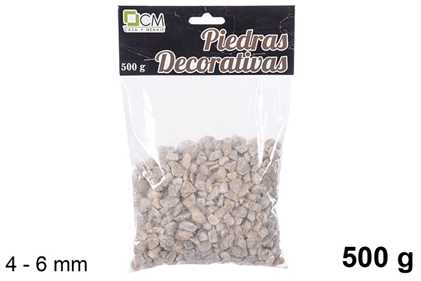 Piedra decorativa amarilla 4-6 mm (500 gr.)