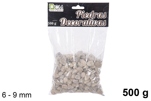 Piedra decorativa amarilla 6-9 mm (500 gr.)