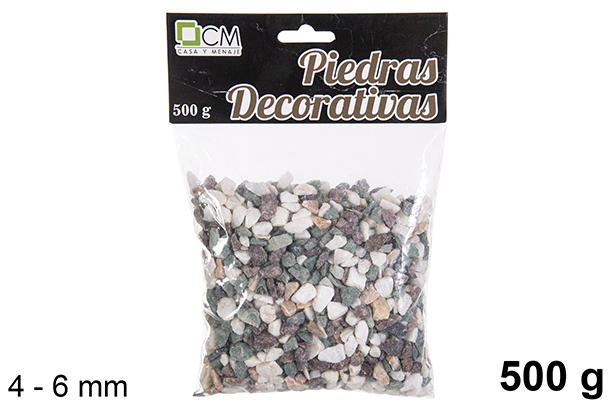 [114293] Pierre décorative couleur assortie 4-6 mm (500 gr.)