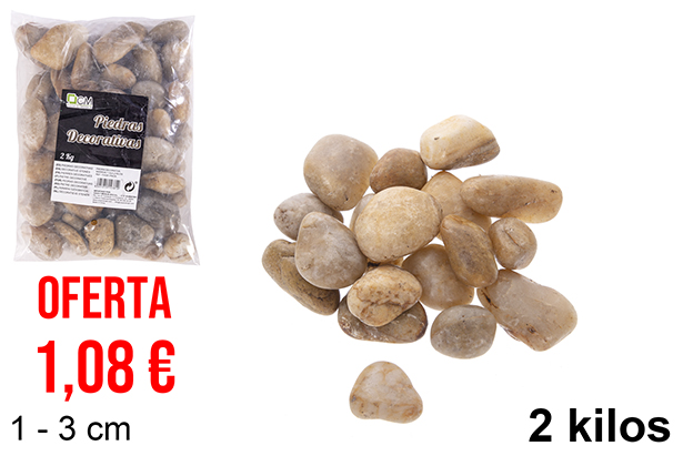 [114381] Pietre decorative marrone 1-3 cm (2 kg)
