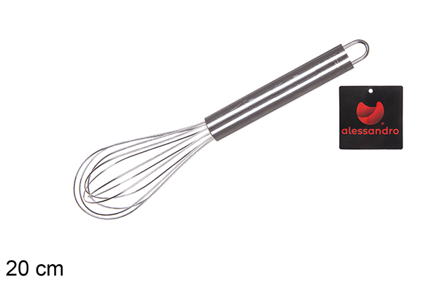 Fouet en acier inoxydable 20 cm