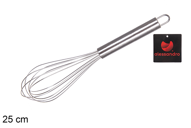 Fouet en acier inoxydable 25 cm