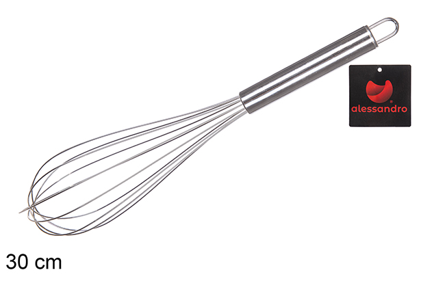 Frusta in acciaio inox 30 cm