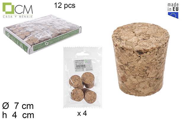 Pack 4 grande tappi in plastica