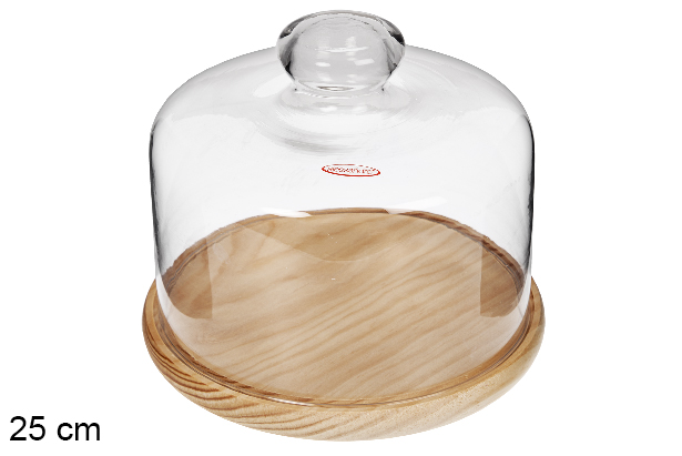 Quesera cristal 25 cm