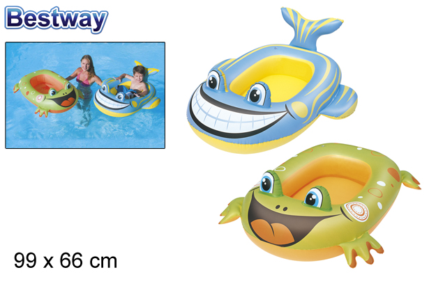 Barca rana/ballena 99x66cm bolsa