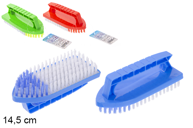 [115272] Cleaning brush with handle assorted color 14,5 cm