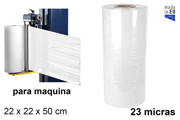 Film estirable blanco para automática 23 micras