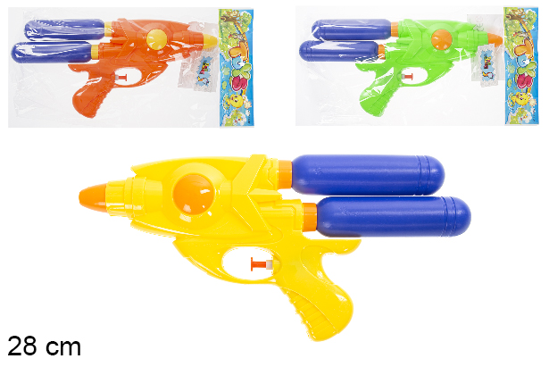 Pistola de agua color 28 cm