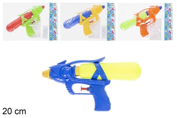 Pistolet à eau de couleur 20 cm