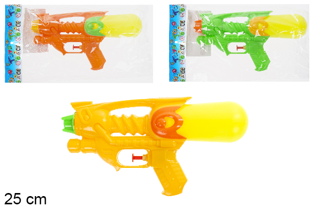 Pistola de agua color 25 cm