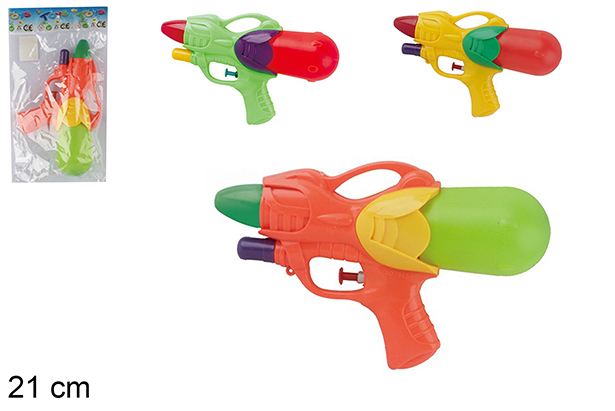 Pistola de agua color 21 cm