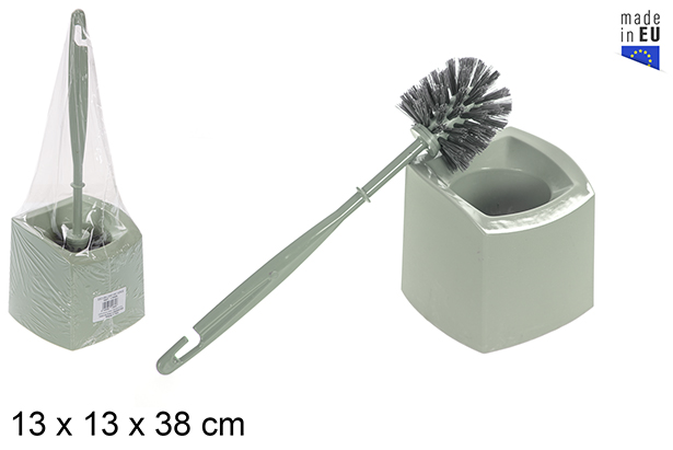 Escobillero plástico WC verde
