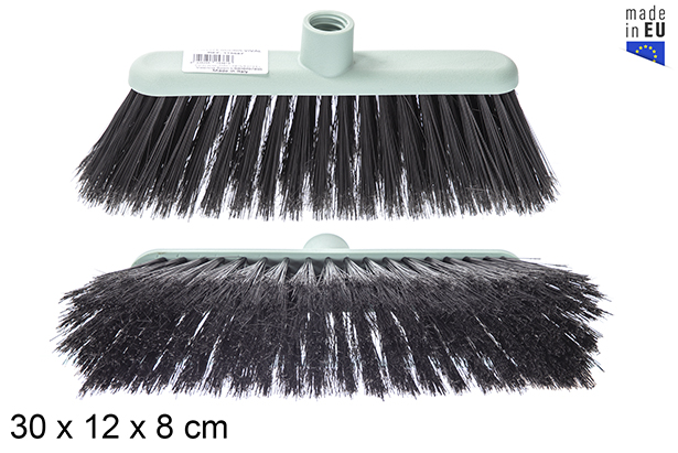 Brosse à balai Vival vert avec fibre noire