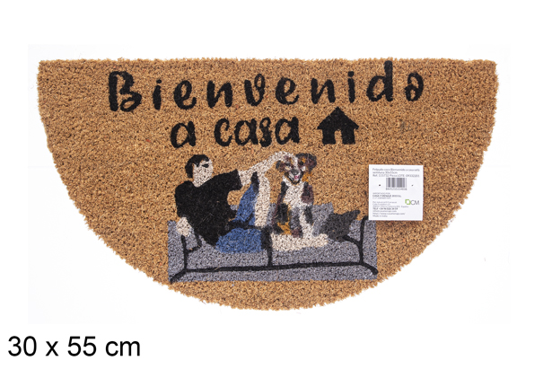 [115732] Paillasson coco Bienvenido a casa 30x55 cm