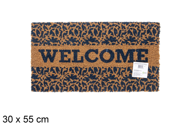 Zerbino in cocco Welcome 30x55 cm