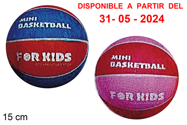 Bola de basquetebol multicolorida decorada 15 cm