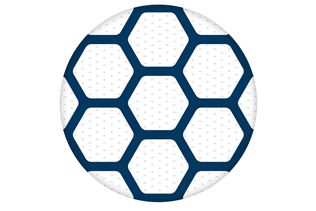 Balón plástico fútbol clásico azul