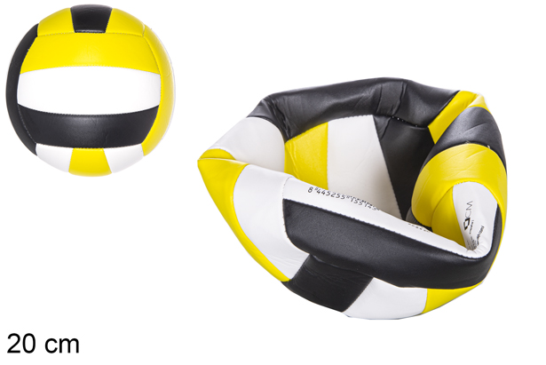 Balón de voleibol clásico tricolor 20 cm