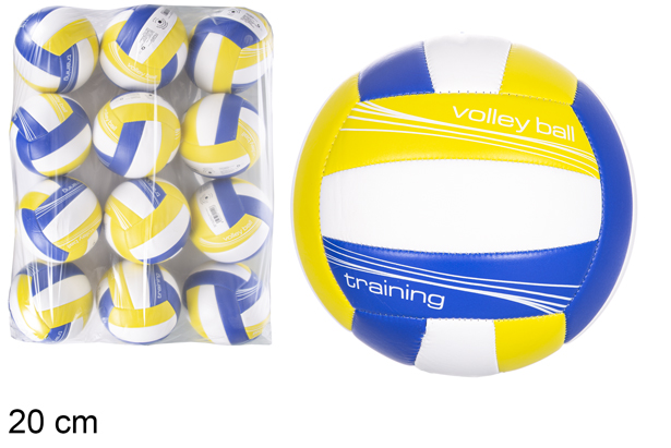 [115858] Pallone da pallavolo classico tricolore 20 cm